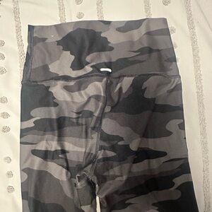 Camouflage High-Waisted Biker Shorts
